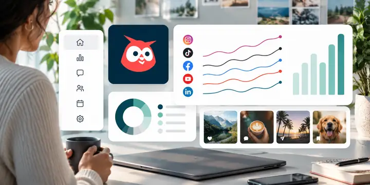 Dashboard für Social-Media-Trends und -Analysen