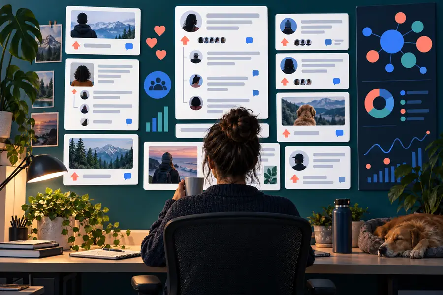 Beispiel für die Planung eines Reddit-Workflows für Hootsuite
