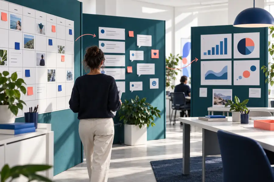 Tableau de bord coordonné pour planifier et publier sur les réseaux sociaux